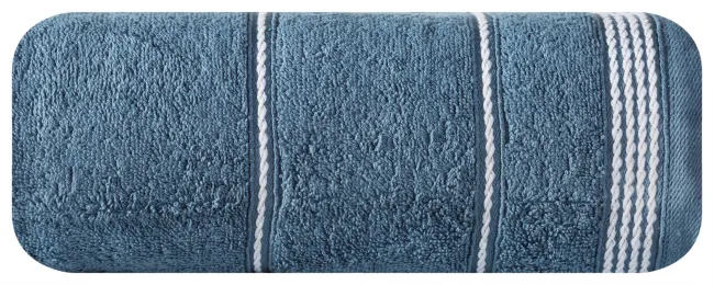Ręcznik Mira 70x140 niebieski ciemny 10 frotte 500 g/m2 Eurofirany