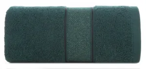 Ręcznik Liana 50x90 zielony ciemny  z błyszczącą nicią 500 g/m2 Eurofirany