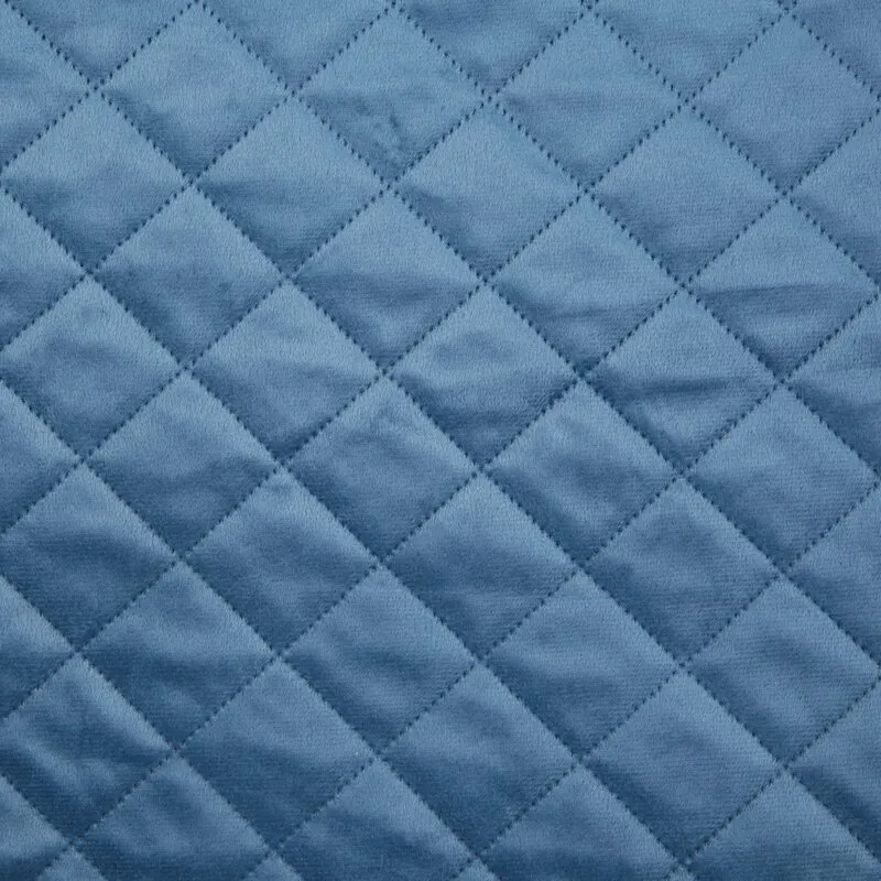 Narzuta dekoracyjna 220x240 Luiz 5  niebieski welurowa geometryczna
