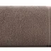 Ręcznik Emina 50x90 brązowy zdobiony  stebnowaną bordiurą 500 g/m2 Eurofirany