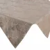Obrus 85x85 Isla beżowy ciemny welurowy  wzór żakardowy Eurofirany
