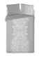 Pościel satynowa 160x200 Elegant 004 Glamour szara biała orientalna ornamenty dwustronna S 23 Faro