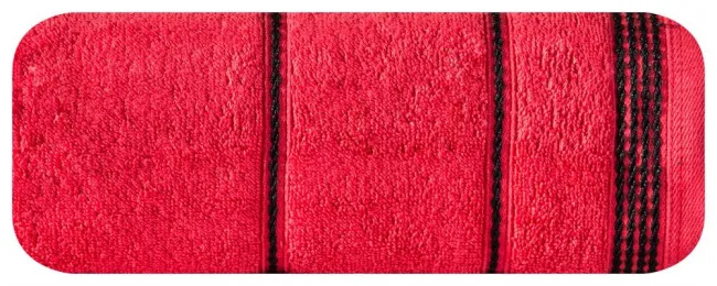 Ręcznik Mira 50x90 czerwony 13 frotte 500 g/m2 Eurofirany