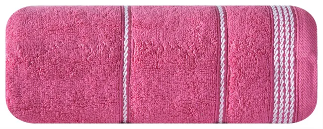 Ręcznik Mira 70x140 różowy 14 frotte 500 g/m2 Eurofirany