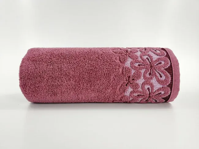 Ręcznik Bella 50x90 purpurowy 450 g/m2 frotte
