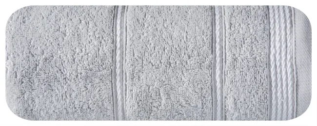Ręcznik Mira 50x90 srebrny 05 frotte 500 g/m2 Eurofirany