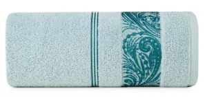 Ręcznik Sylwia 1 70x140 miętowy frotte    z żakardową bordiurą 500g/m2 Eurofirany