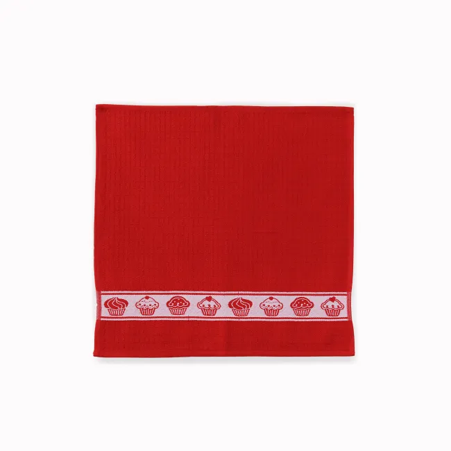 Ręcznik kuchenny Mięta 50x50 7294/K19 mufinka czerwona Zwoltex