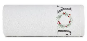 Ręcznik Santa 70x140 biały świąteczny 18  450 g/m2 Eurofirany