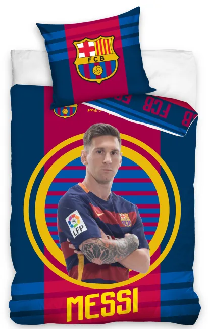 Pościel bawełniana 160x200 FC Barcelona  Messi FCB 9007 1710