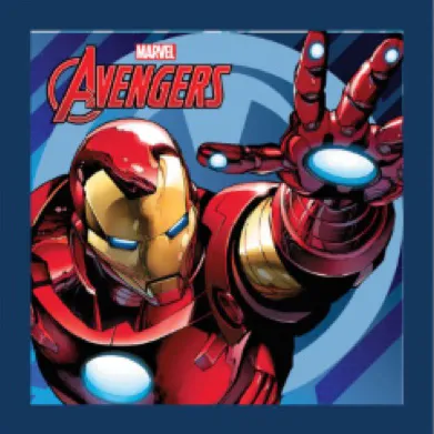 Ręcznik magiczny 30x30 Avengers C 2119 Iron Man Tony Stark stalowa zbroja