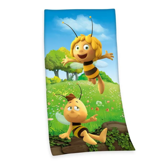 Ręcznik dziecięcy 75x150 Pszczółka Maja 8307 Gucio łąka bawełniany