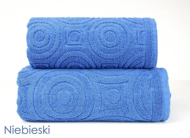 Ręcznik Emma 2 50x100 niebieski 500g/m2 frotte Greno