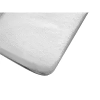 Ochraniacz na materac 50x80  nieprzemakalny biały frotte do mini łóżeczka