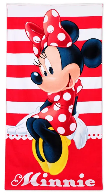 Ręcznik plażowy 70x140 Myszka Mini 4208 Minnie Mouse dziecięcy