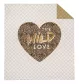 Narzuta dekoracyjna 170x210 Wild love serce beżowa K 109 Holland 14