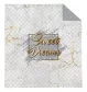 Narzuta dekoracyjna 220x240 Sweet Dreams biała złota szara marmur K_57 112 Bedspread