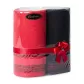 Komplet ręczników T/0479 2 szt Amanda 2x50/90 czerwony czarny zestaw upominkowy 500g/m2 Eurofirany