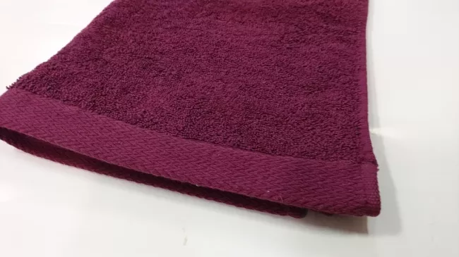 Ręcznik Spots 50x90 liliowy gładki 450g Eurofirany