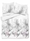 Pościel flanelowa 220x200 biała szara różowa kwiaty 4524 B Flanela 2023