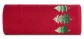 Ręcznik Santa 70x140 czerwony choinki świąteczny 17 450 g/m2 Eurofirany
