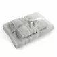 Komplet ręczników 2 szt Loca srebrny upominkowy frotte 480g/m2 Eurofirany