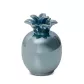 Figurka ceramiczna Simona 2 9x9x14 ananas turkusowa z perłowym połyskiem 02 Eurofirany