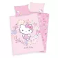 Pościel bawełniana 100x135 Hello Kitty różowa poszewka 40x60 dziecięca do łóżeczka H23