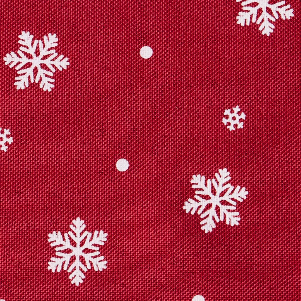 Obrus świąteczny 40x180cm. Carly czerwony biały Eurofirany