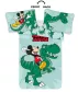 Pościel bawełniana 100x135 Myszka Miki Mickey Mouse dinonazur zielona do łóżeczka 4775 poszewka 40x60