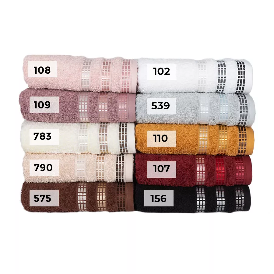 LUXURY Ręcznik, 70x140cm, kolor 575 brązowy LUXURY/RB0/575/070140/1