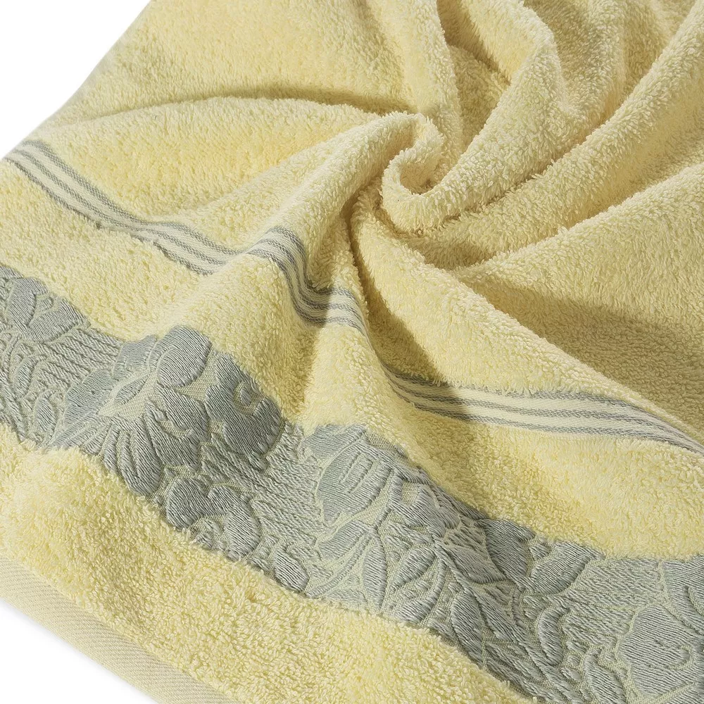 Ręcznik Sylwia 50x90 16 jasny żółty 500g/m2 Eurofirany