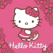 Ręcznik dziecięcy 30x30 Hello Kitty różowy koszyczek HK01 Detexpol 0344
