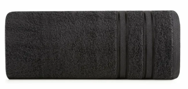 Ręcznik Manola 50x90 czarny frotte  480g/m2 Eurofirany