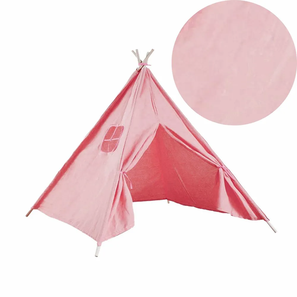 Namiot domek Teepee tipi 120x120x160 cm   różowy Domarex
