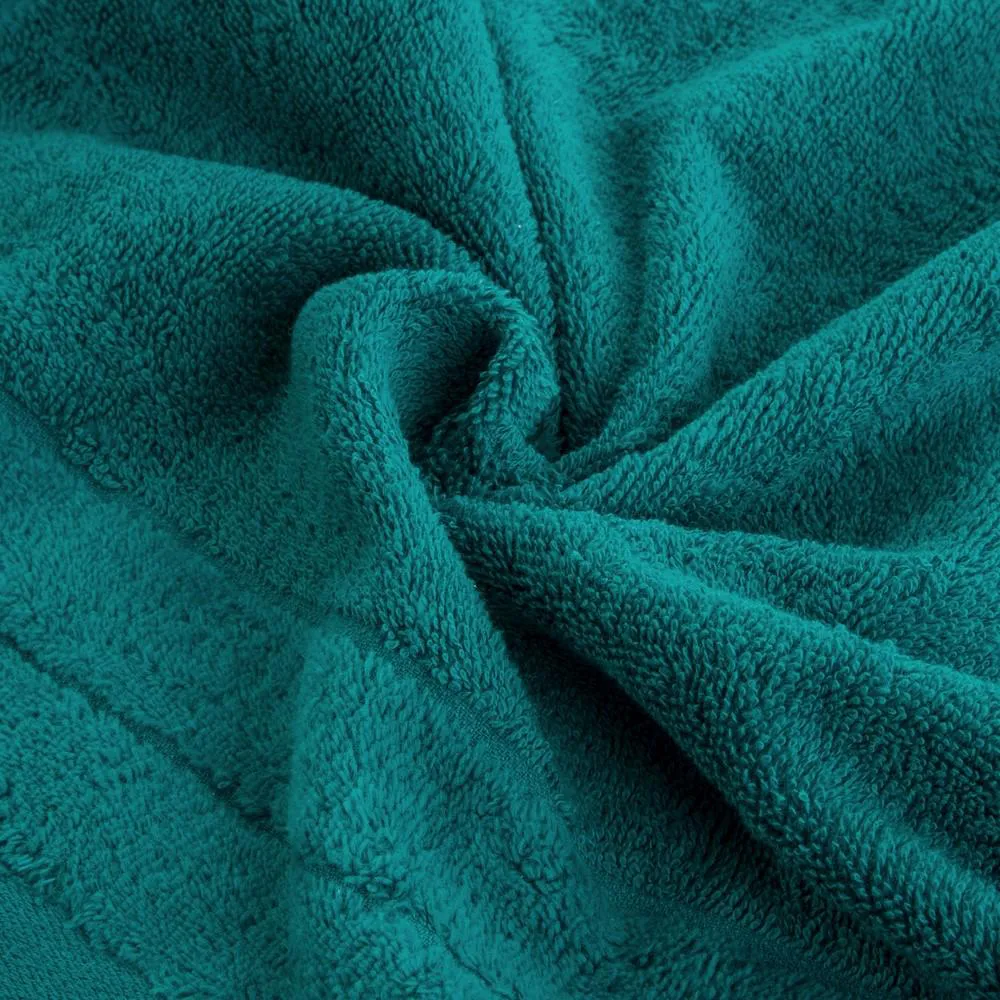 Ręcznik Damla 70x140 turkusowy ciemny 500g/m2 frotte Eurofirany