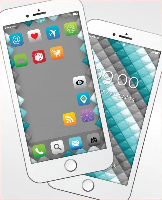 Narzuta młodzieżowa Holland 170x210 K 43 Telefon Smartfon iPhone biała szara emotki dwustronna dekoracyjna na łóżko pikowana 3303 Telephone