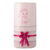 Komplet ręczników 2 szt. T/0434 różowy Baby 500g/m2 zestaw upominkowy na prezent Eurofirany