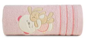 Ręcznik dziecięcy 50x90 Baby 32 różowy Miś 450g/m2 Eurofirany