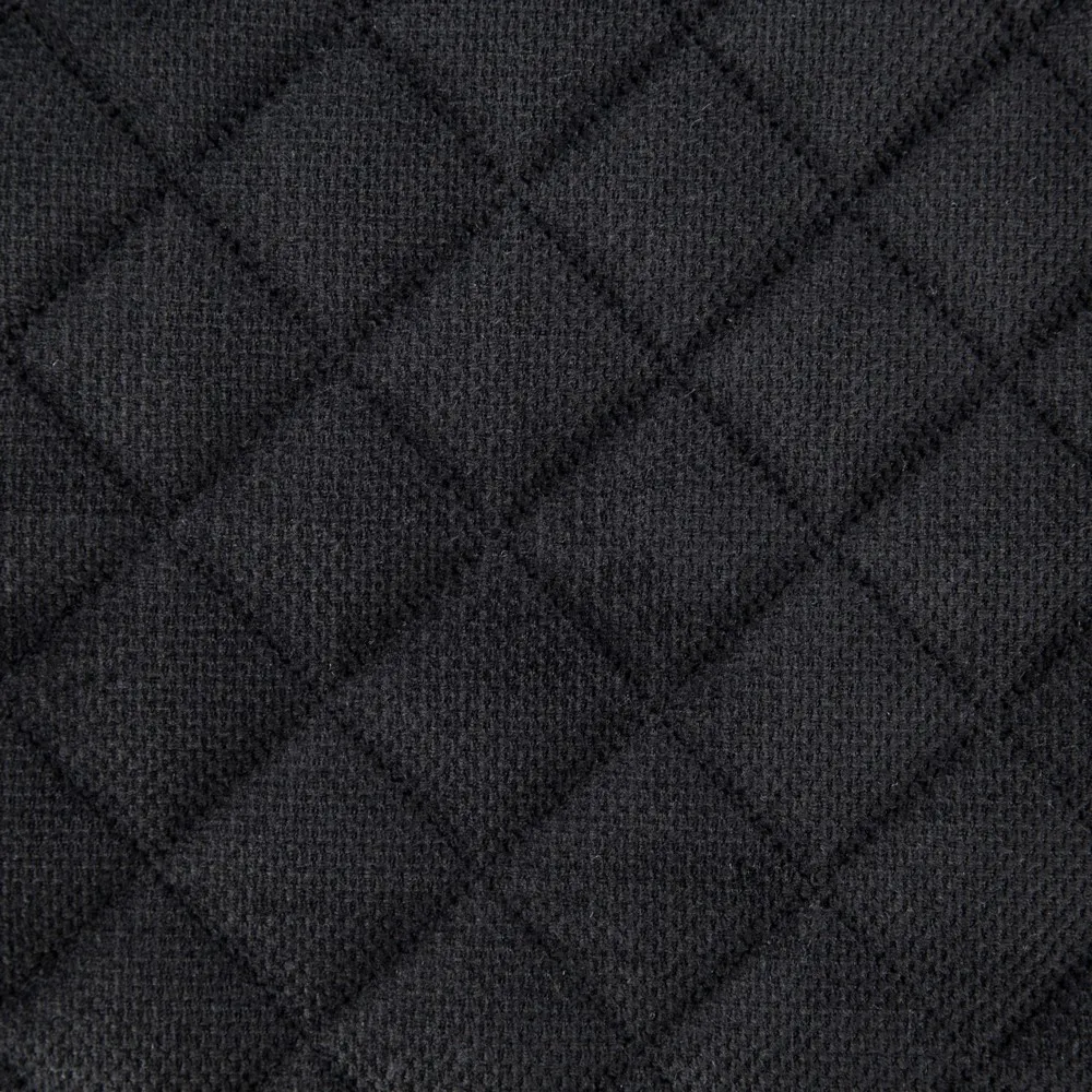 Narzuta dekoracyjna 220x240 Milo czarna romby geometria welwetowa Eurofirany