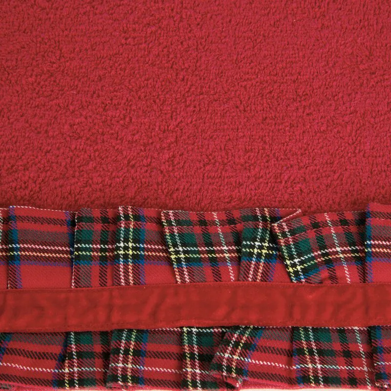 Ręcznik Santa 70x140 czerwony kratka      świąteczny 01 450 g/m2 Eurofirany