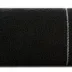 Ręcznik Emina 70x140 czarny zdobiony  stebnowaną bordiurą 500 g/m2 Eurofirany