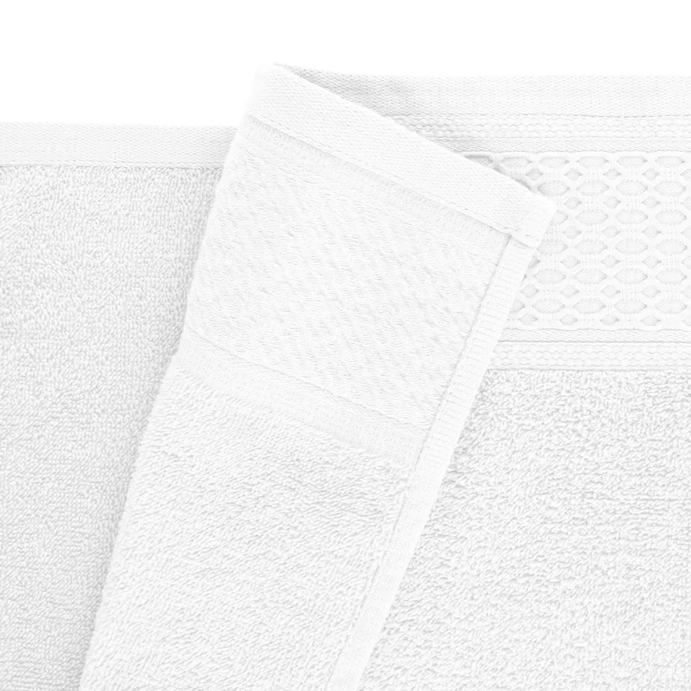Komplet ręczników 2 szt Solano biały      w pudełku Darymex