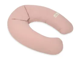 Poduszka pozycjonująca Relax Muslin różowa pudrowa 190 cm do karmienia ciążowa wypoczynkowa