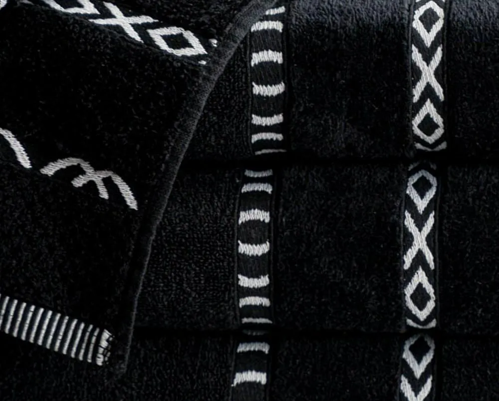 Ręcznik Gino 30x50 czarny 86 550g/m2 frotte