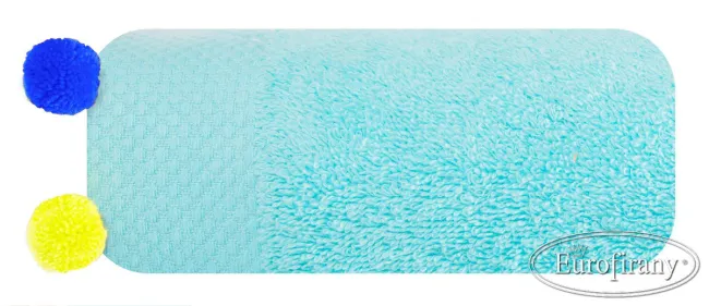 Ręcznik do rąk 50x90 Candy 05 niebieski 450 g/m2 Eurofirany