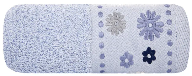Ręcznik Kwiat 30x50 14 Niebieski 500g Eurofirany