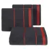 Ręcznik Mira 30x50 czarny 18 frotte 500 g/m2 Eurofirany