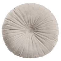 Poduszka dekoracyjna 40 cm Velvet beżowa welurowa okrągła Eurofirany