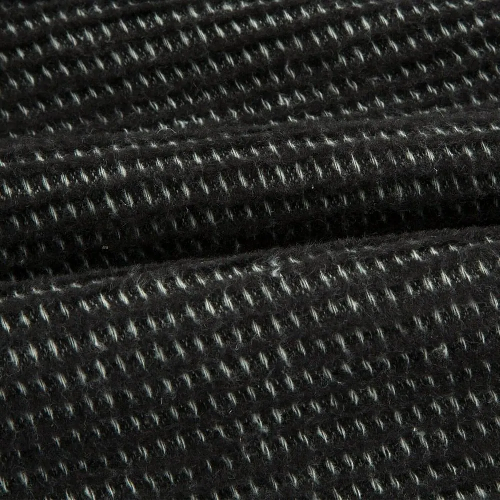 Koc narzuta dekoracyjna 180x220 Amber czarny bawełniany akrylowy D91